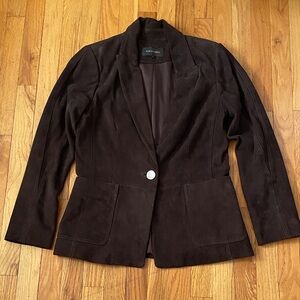 Kobi Halperin Suede Keren Jacket Size M Dark. Brown EUC Worn Twice CAN $1225